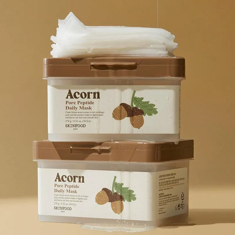 [SKINFOOD] Acorn Pore Peptide Daily Mask 270g 30EA