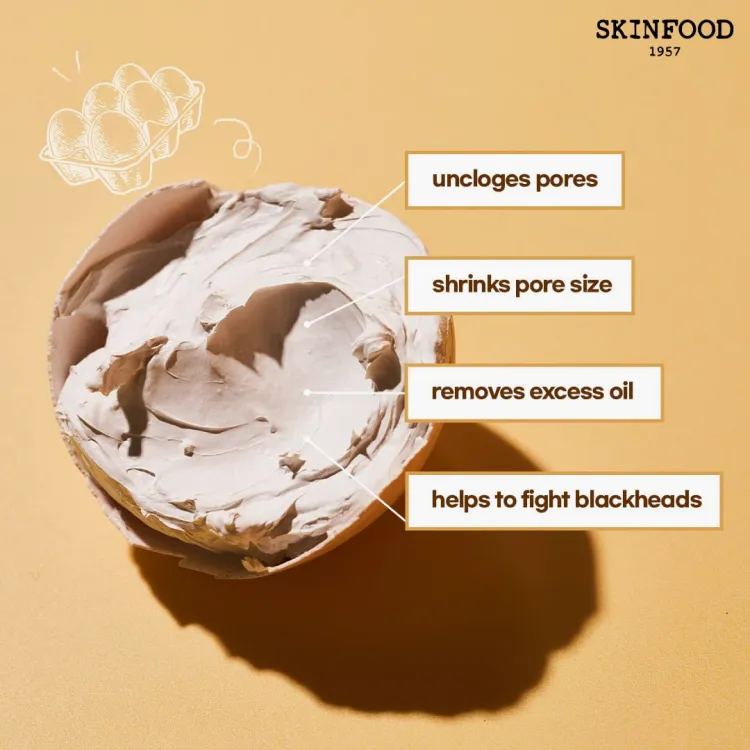 SKINFOOD Egg White Pore Mask; 4.23oz / 120g