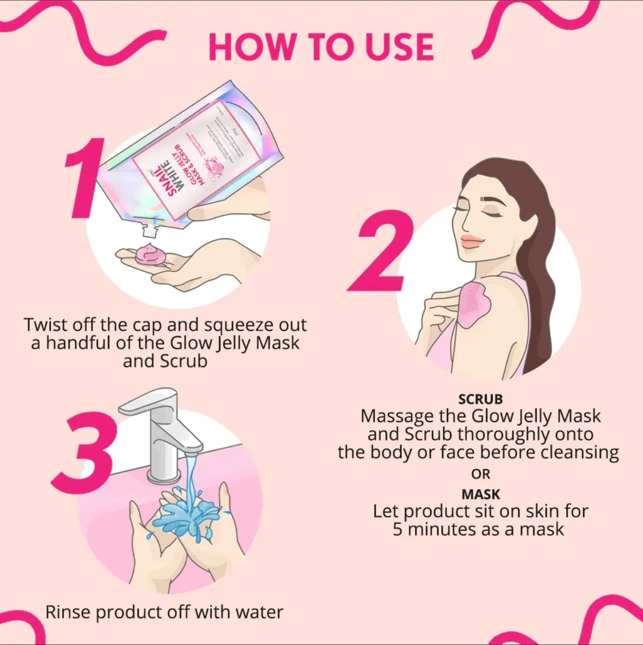 Snailwhite Glow Jelly Mask & Scrub 200g