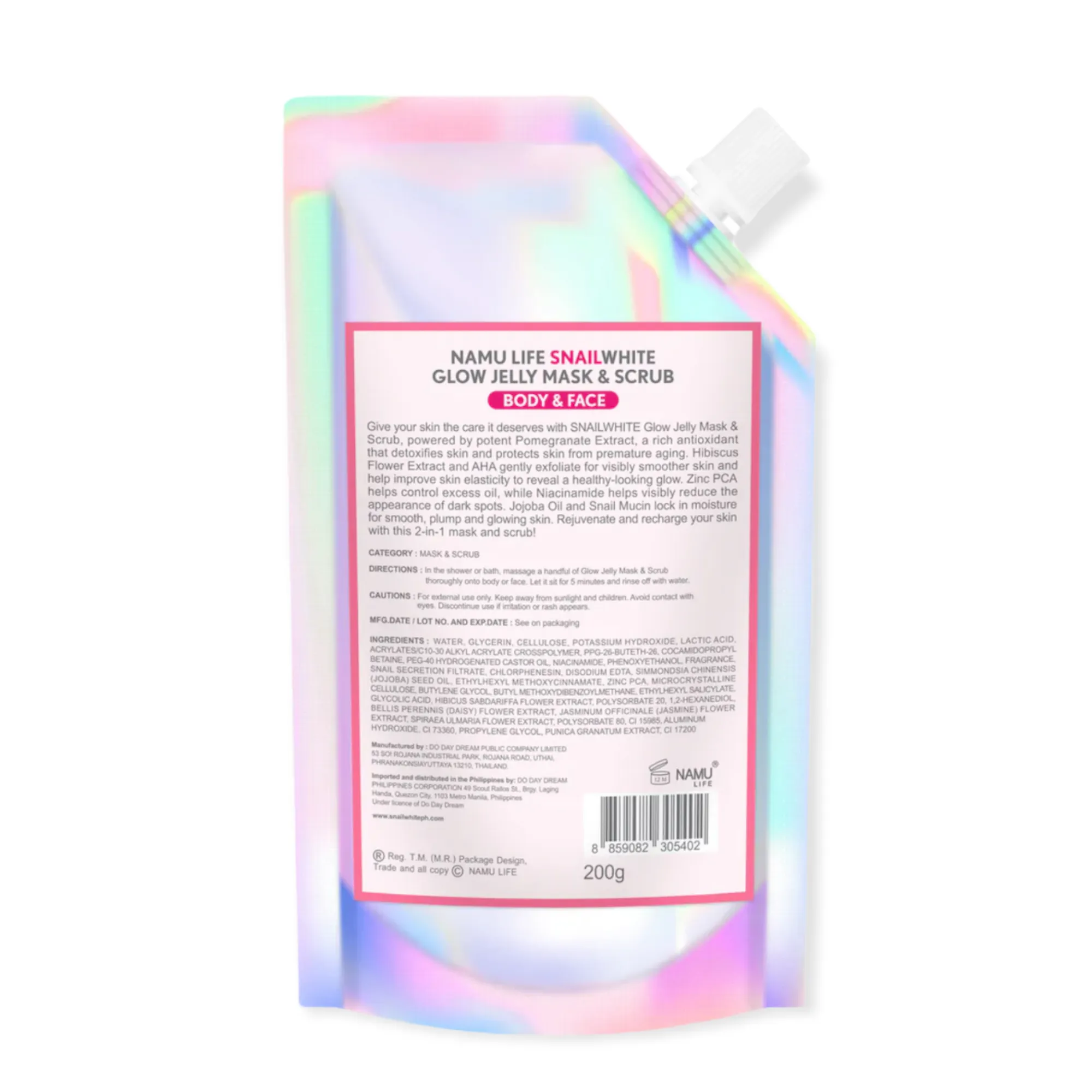 Snailwhite Glow Jelly Mask & Scrub 200g