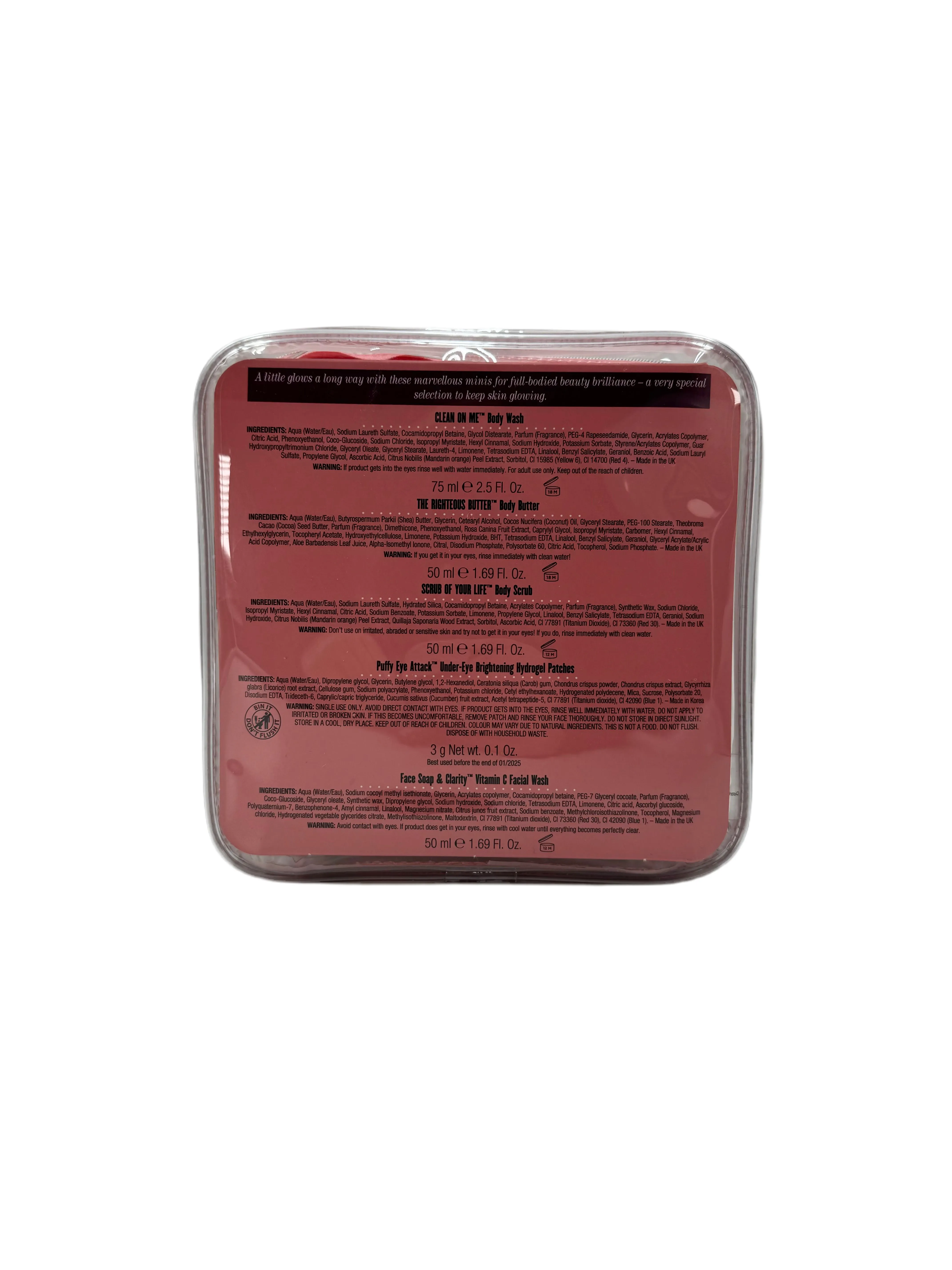 Soap and Glory A Little Glory Travel Kit.  Case of 3 kits.