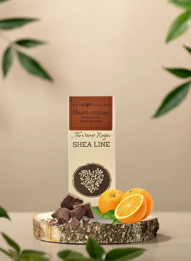 Soap&Friends Indulgent Hand Cream 20% Shea Butter Chocolate - Deep Moisturization, 80 ml