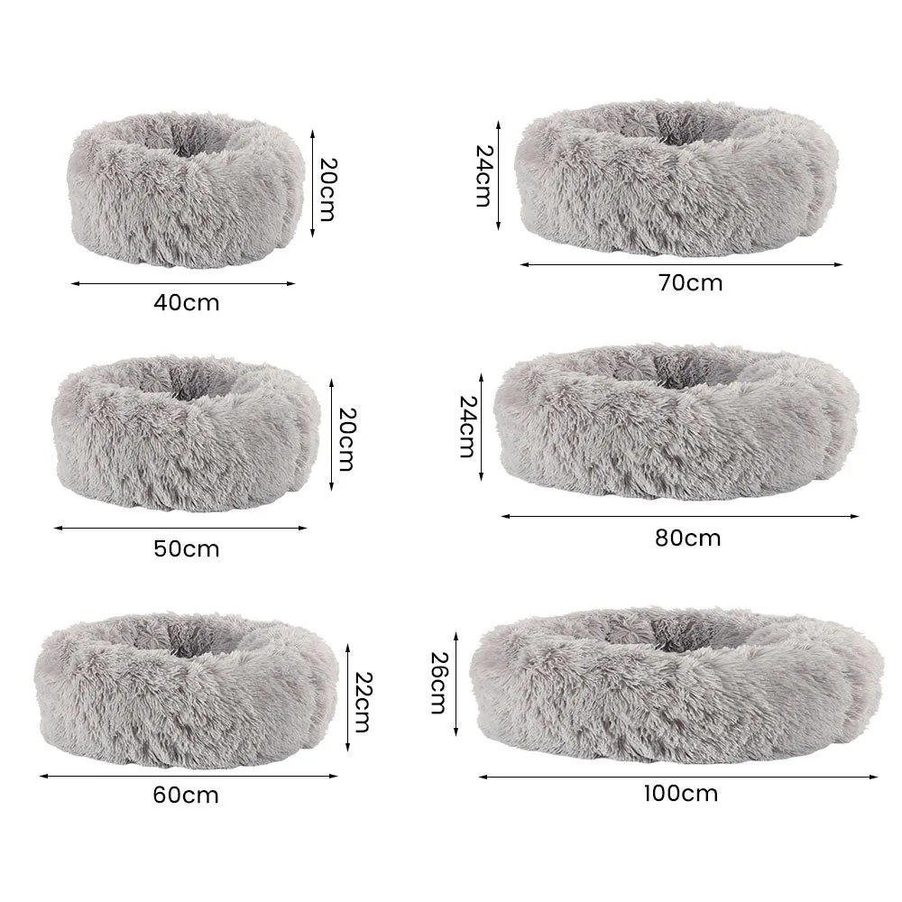 Soothing Calming Donut Pet Bed in Emerald