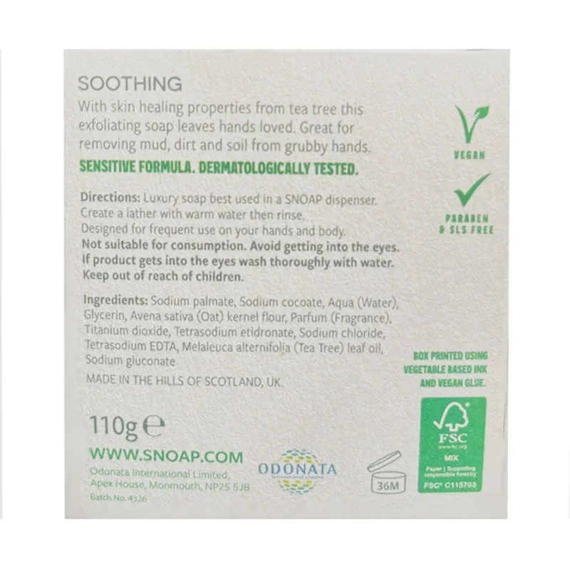 Soothing SNOAP Sample - Tea Tree & Oat