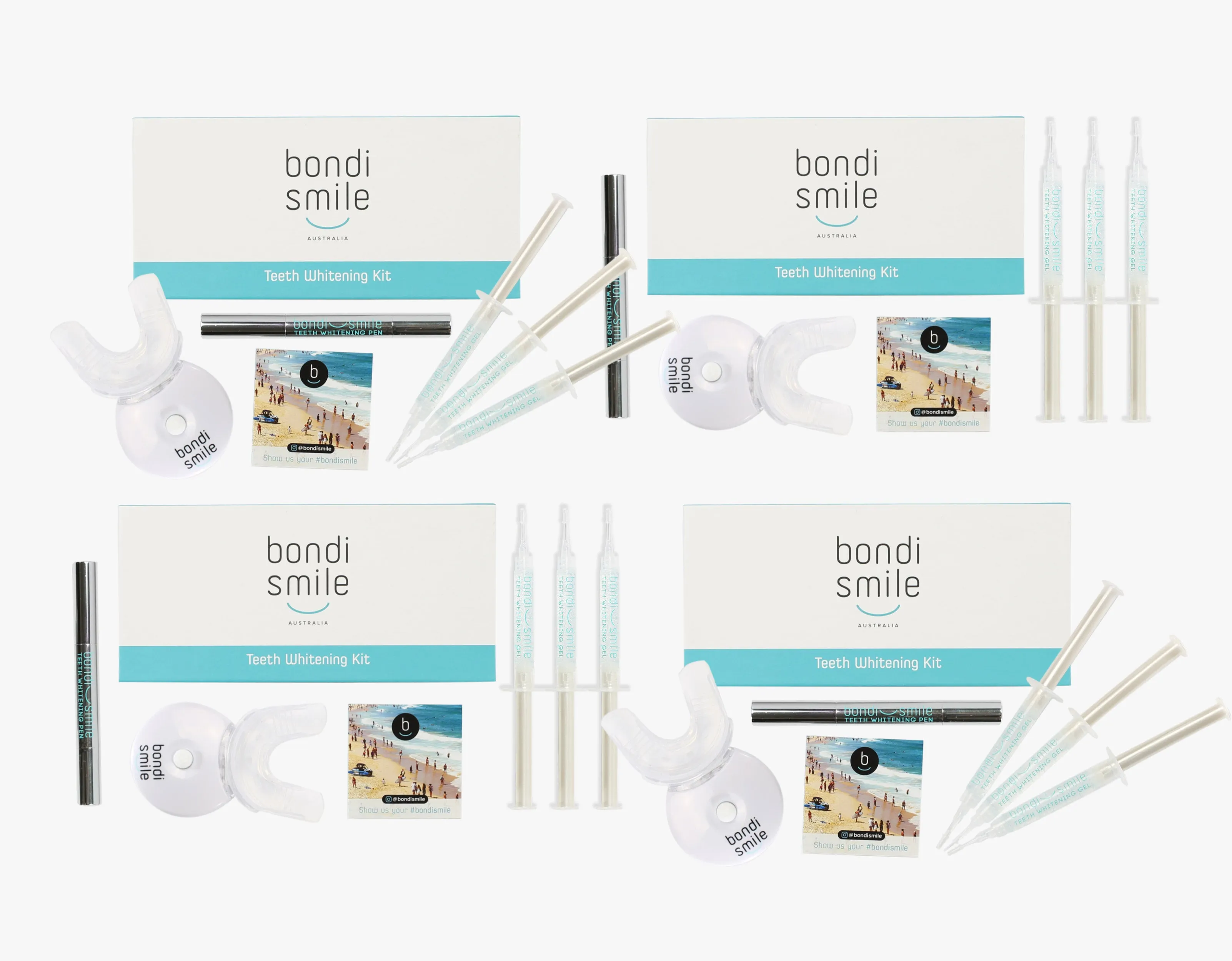 Squad Pack - 4 x Ultimate Teeth Whitening Kits