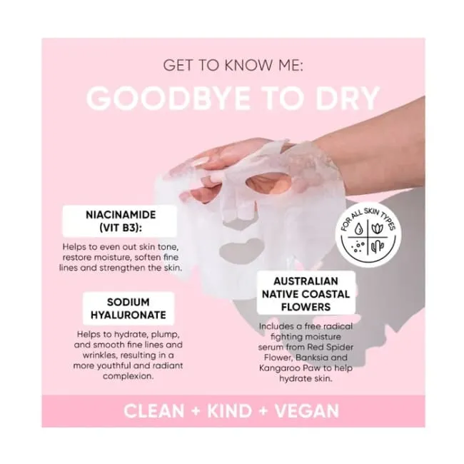 SugarBaby Goodbye To Dry Premium Bio-Degradable Bamboo Sheet Mask