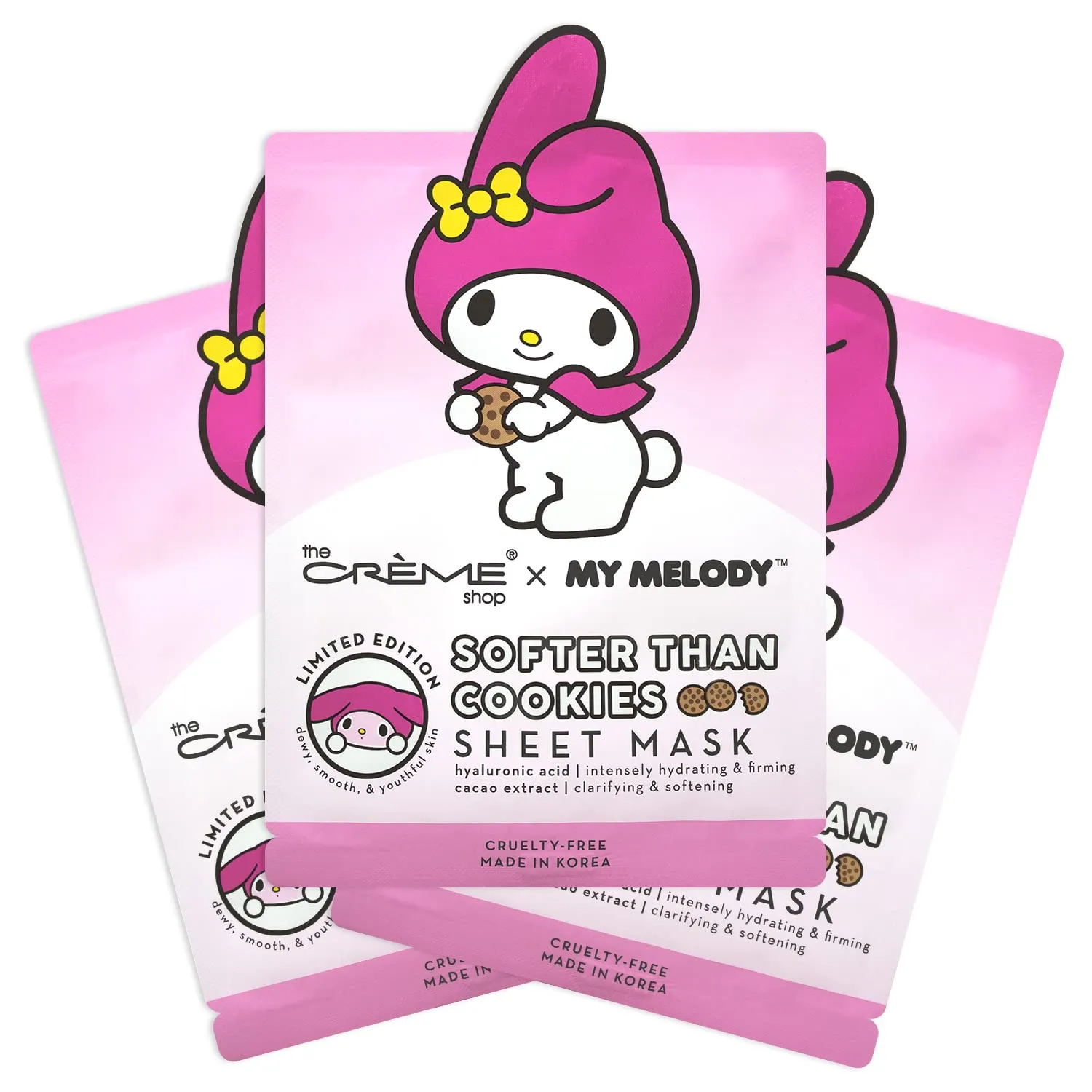 The Crème Shop x My Melody Softer Than Cookies Sheet Mask Set of 3