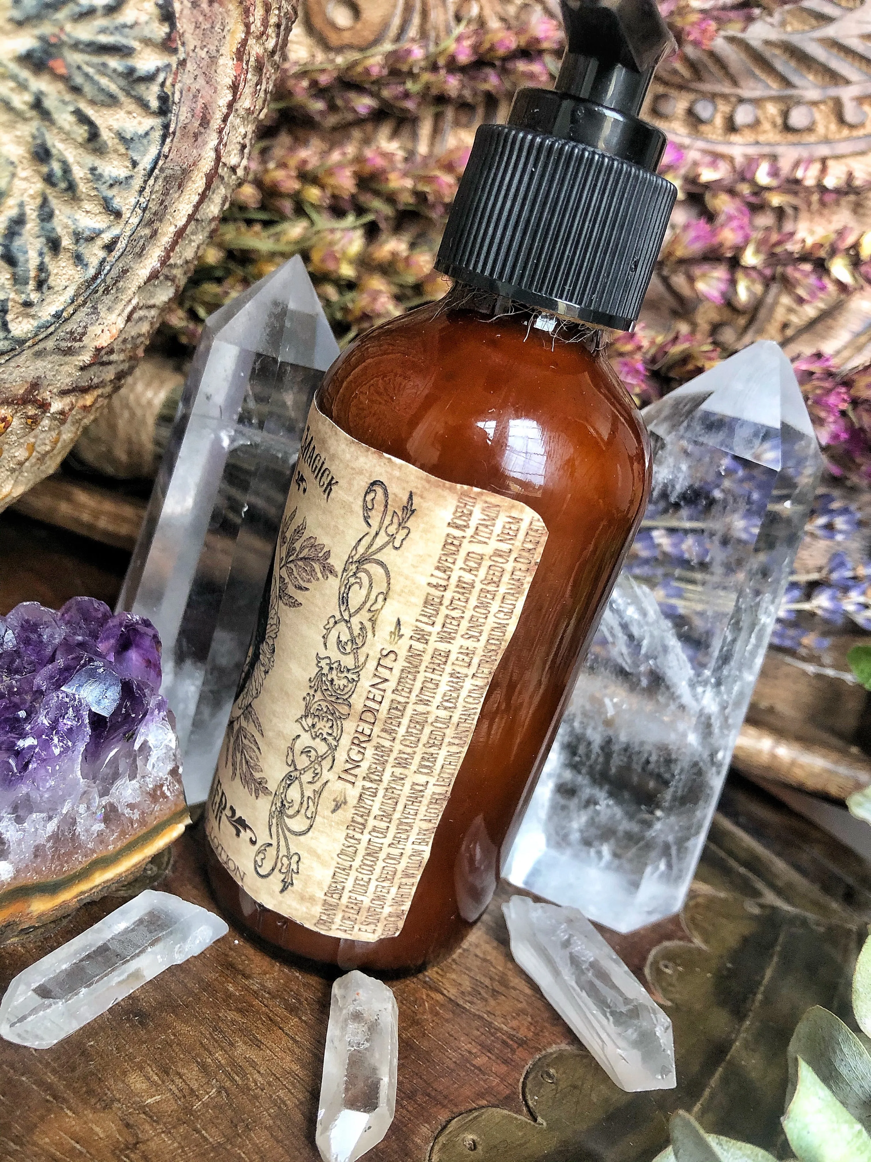 The Healer /// Organic Botanical Body Lotion /// 4oz /// Plant Extracts and Essential Oils /// Immune Boosting
