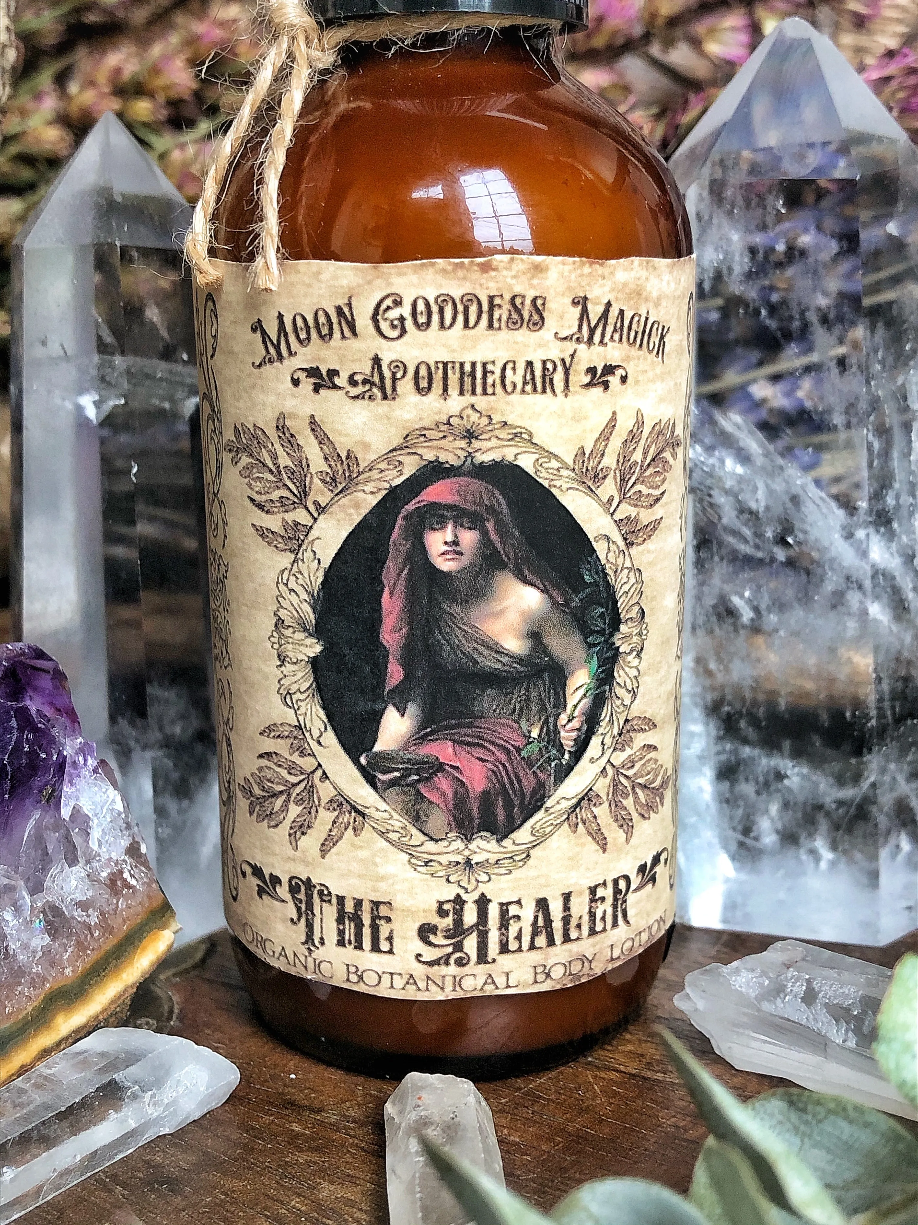 The Healer /// Organic Botanical Body Lotion /// 4oz /// Plant Extracts and Essential Oils /// Immune Boosting