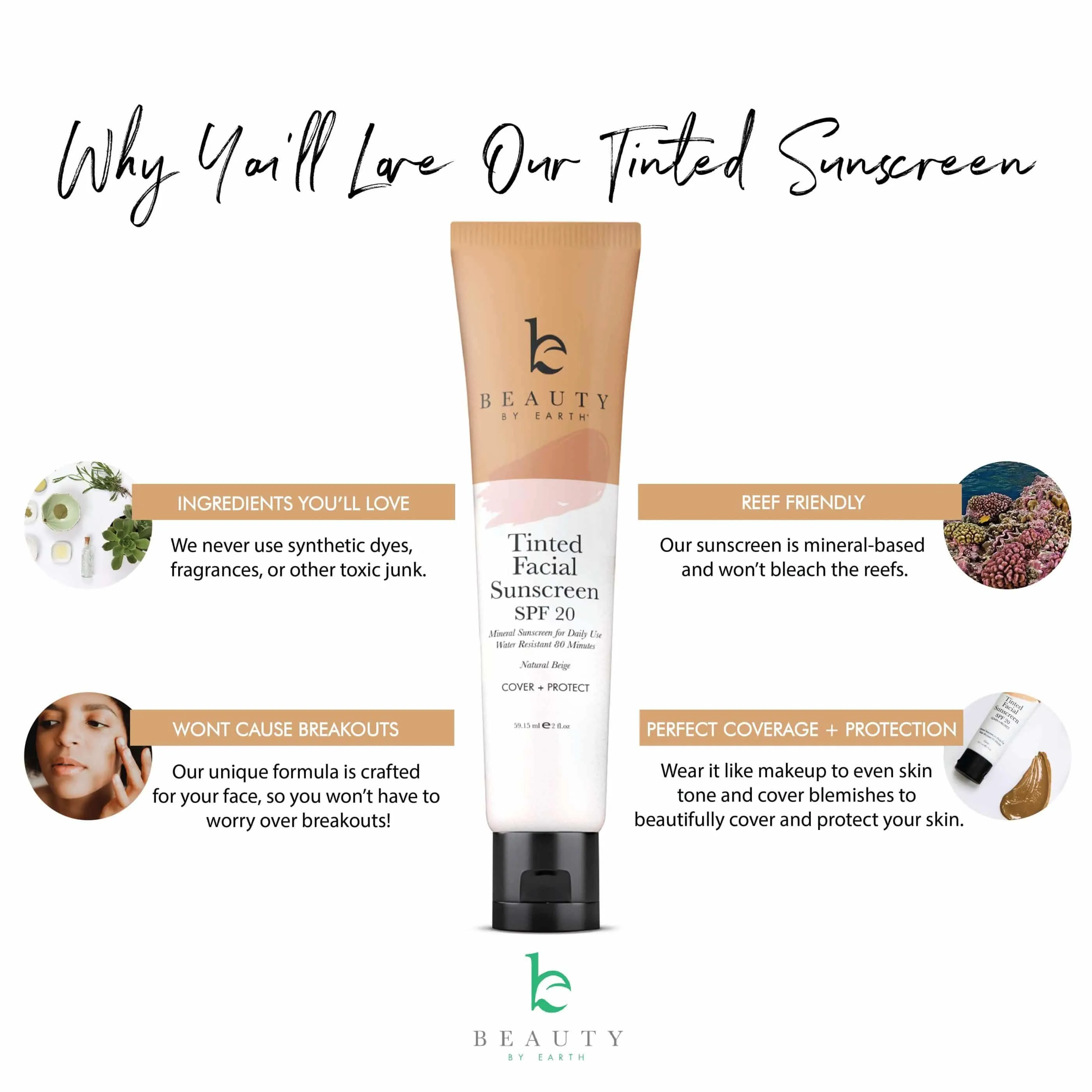 Tinted Facial Sunscreen Light Beige
