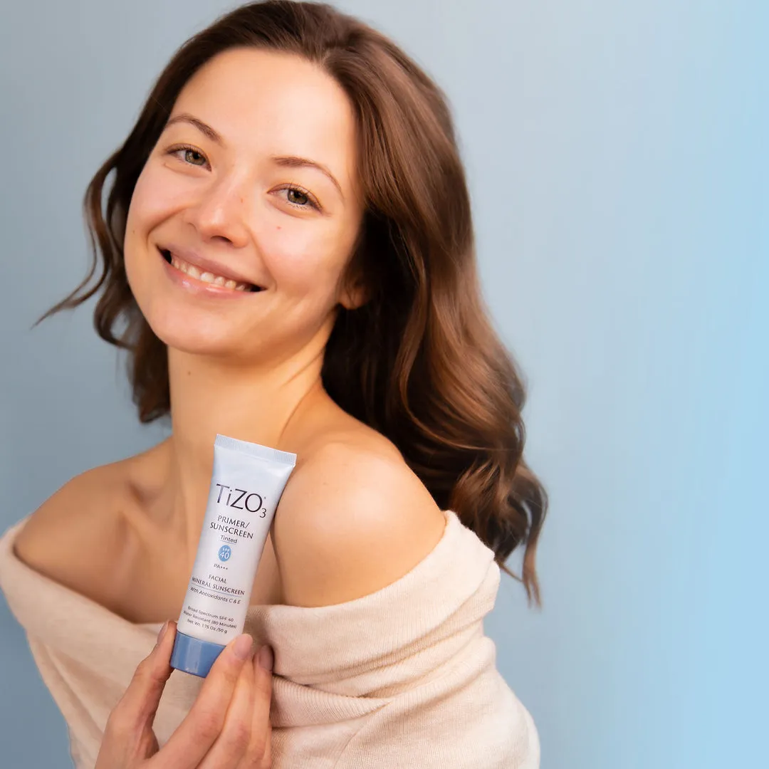 TiZO3 Facial Primer/Sunscreen Tinted SPF40
