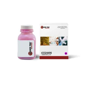 Toner Refill Kit for Okidata 43381906 Magenta With Chip | Laser Tek Services