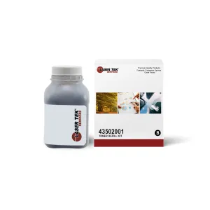 Toner Refill Kit for Okidata 43502001 Black With Chip | Laser Tek Services