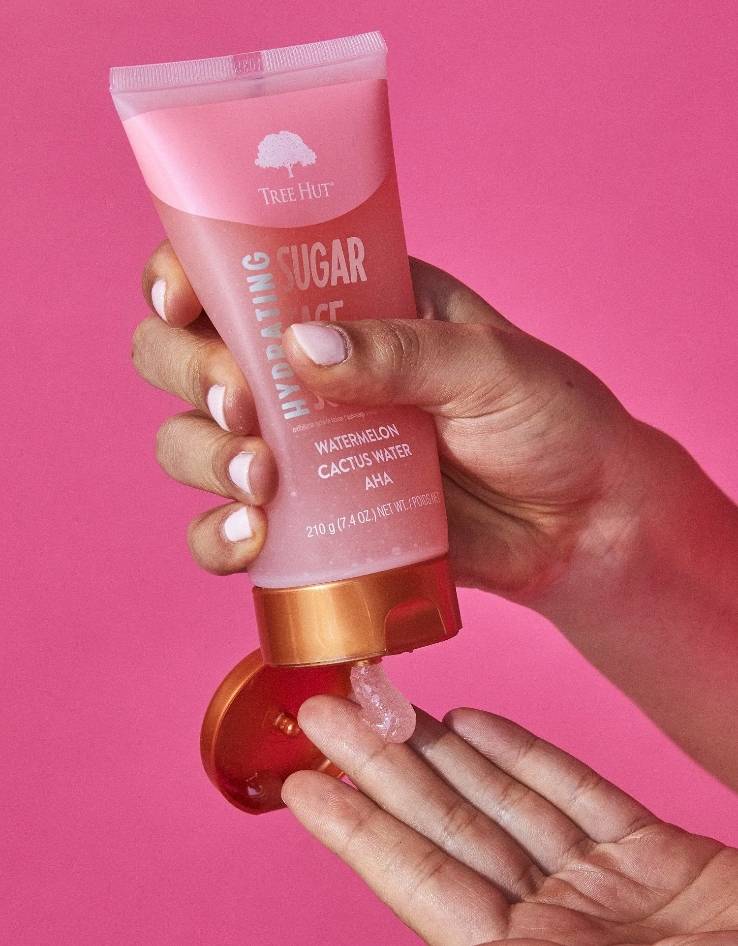 TREE HUT Hydrating Sugar Face Scrub Watermelon Cactus Water AHA سكراب البشرة بالبطيخ