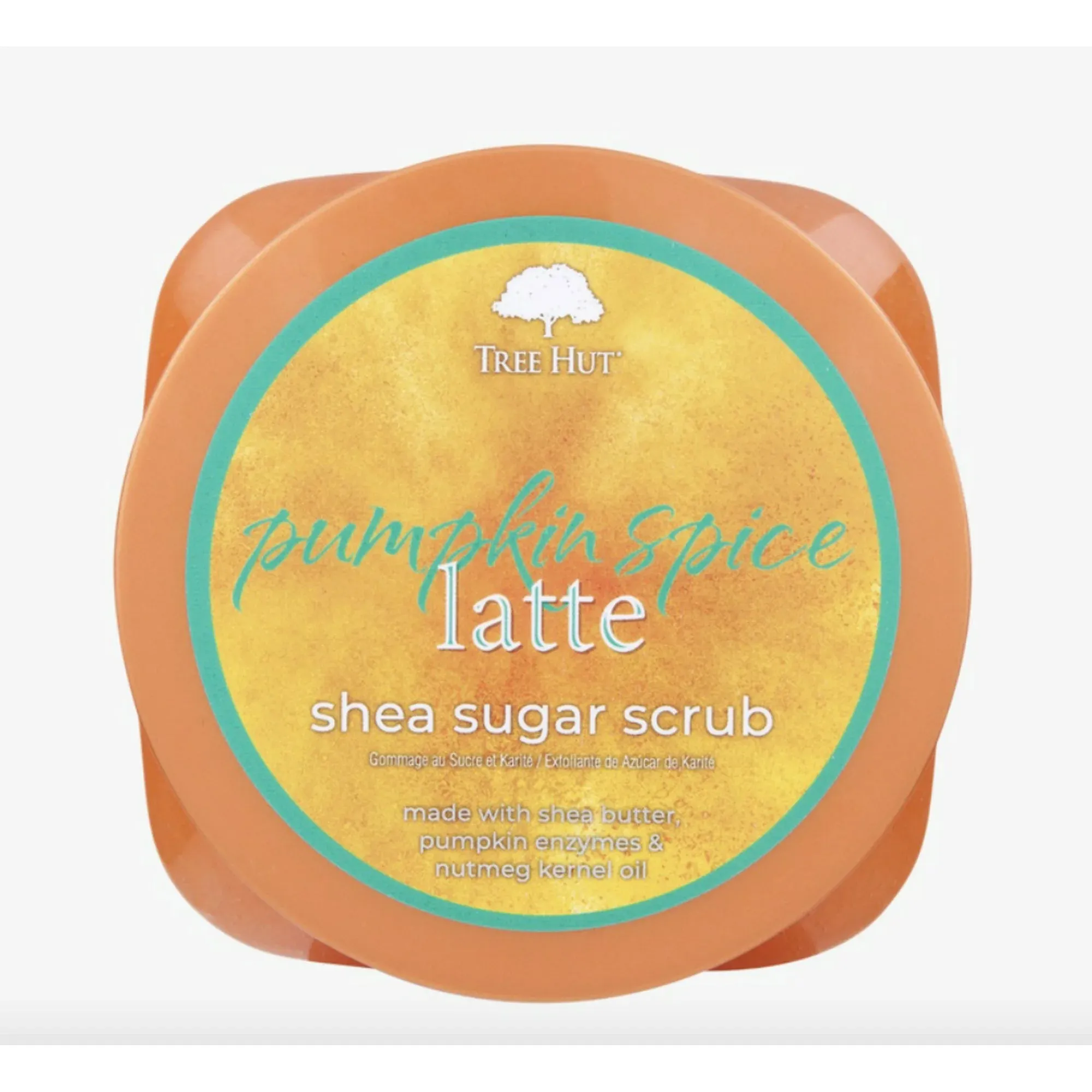 TREE HUT Tree Hut Pumpkin Spice Latte Shea Sugar Scrub مقشر الجسم بسكر الشيا في رائحة الخريف