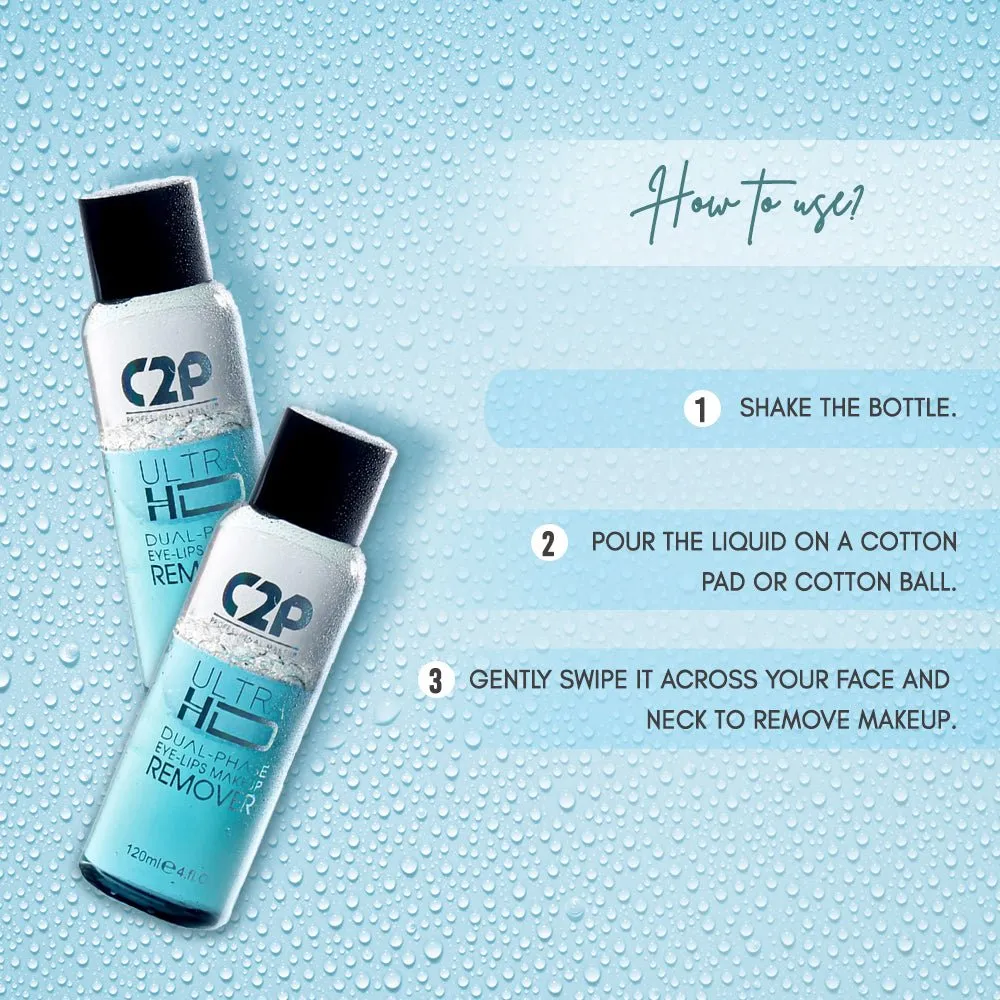 ULTRA HD DUAL PHASE EYE & LIP MAKEUP REMOVER (120 ml)