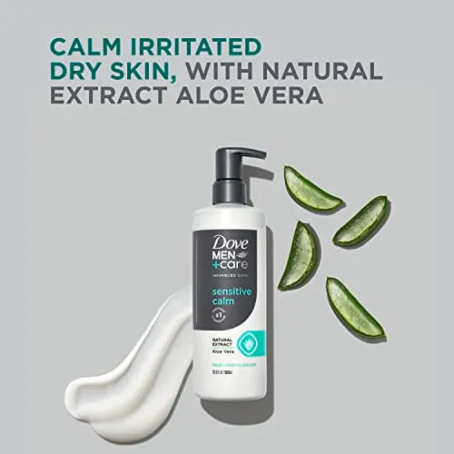 UPDATE: DEAD ❗ DOVE MEN   CARE Advanced Care Face   Body Cleanser Sensitive Calm 3 Count for Sensitive Skin Body Wash with Natural Extract Aloe Vera 16.9 oz