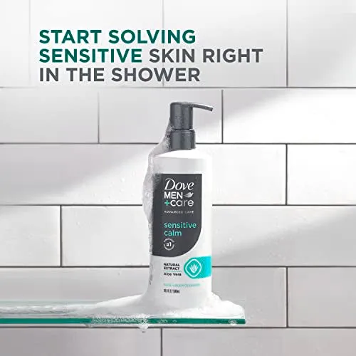 UPDATE: DEAD ❗ DOVE MEN   CARE Advanced Care Face   Body Cleanser Sensitive Calm 3 Count for Sensitive Skin Body Wash with Natural Extract Aloe Vera 16.9 oz