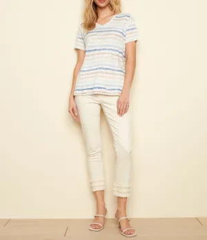 V-Neck Linen Tee