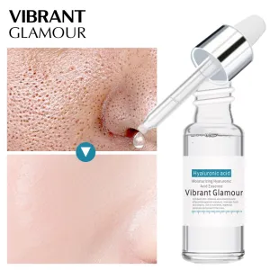 VIBRANT GLAMOUR Hyaluronic Acid Face Serum Moisturizing Whitening Essence Shrink Pore  Face Cream Anti-aging Dry skin Care New