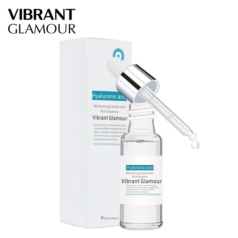 VIBRANT GLAMOUR Hyaluronic Acid Face Serum Moisturizing Whitening Essence Shrink Pore  Face Cream Anti-aging Dry skin Care New