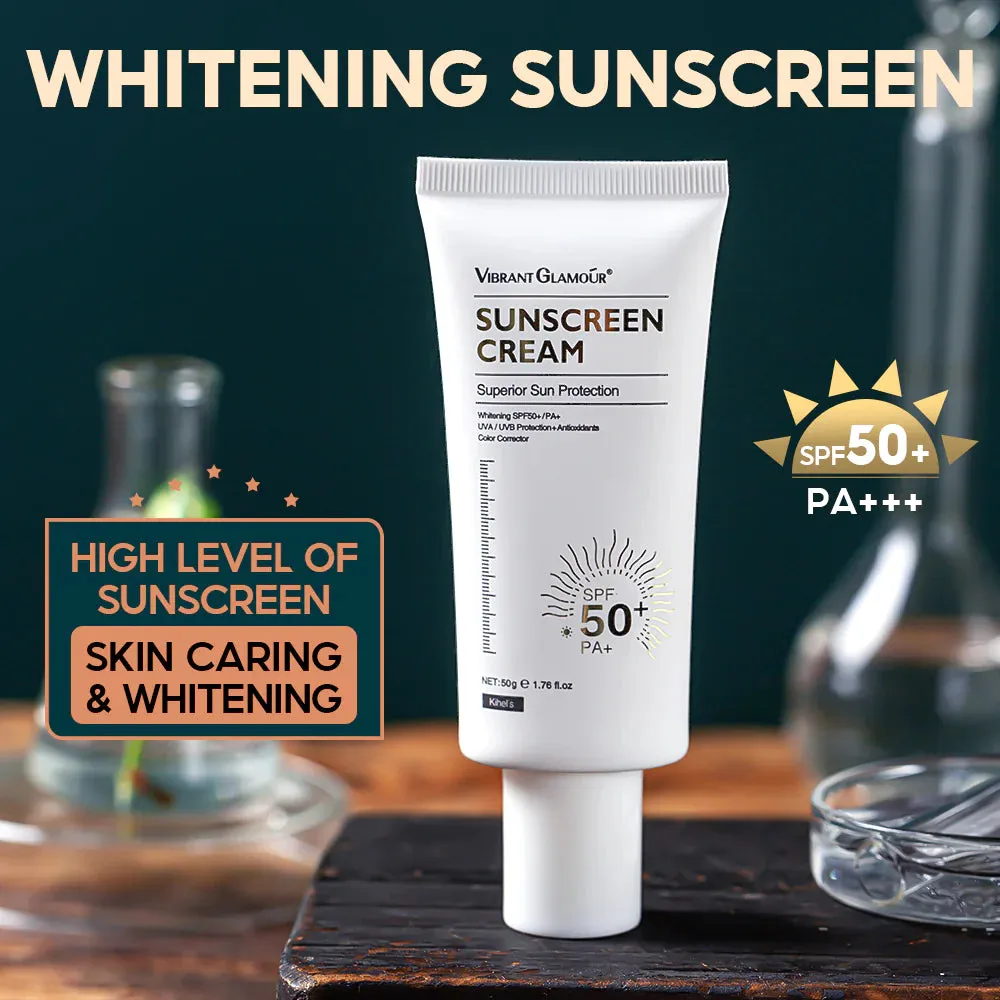 VIBRANT GLAMOUR - Whitening Sunscreen Cream SPF50  UVA/UVB Skin Protect 50g