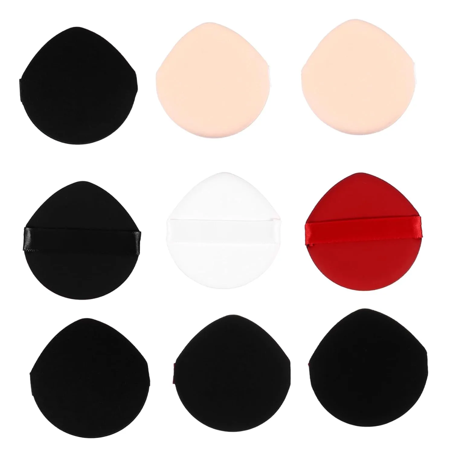 VICASKY 9Pcs Shape Non Makeup Puff Soft Cosmetic Cushions for Application of Loose Foundation and Concealer