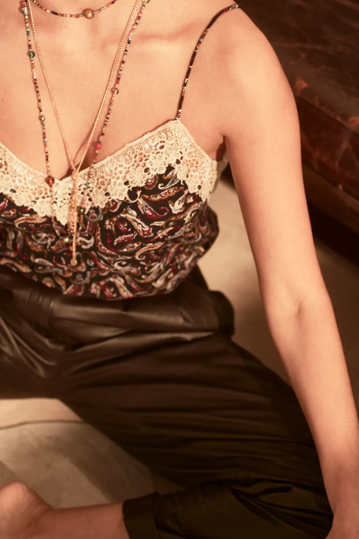 VINTAGE LACE CAMI - PAISLEY