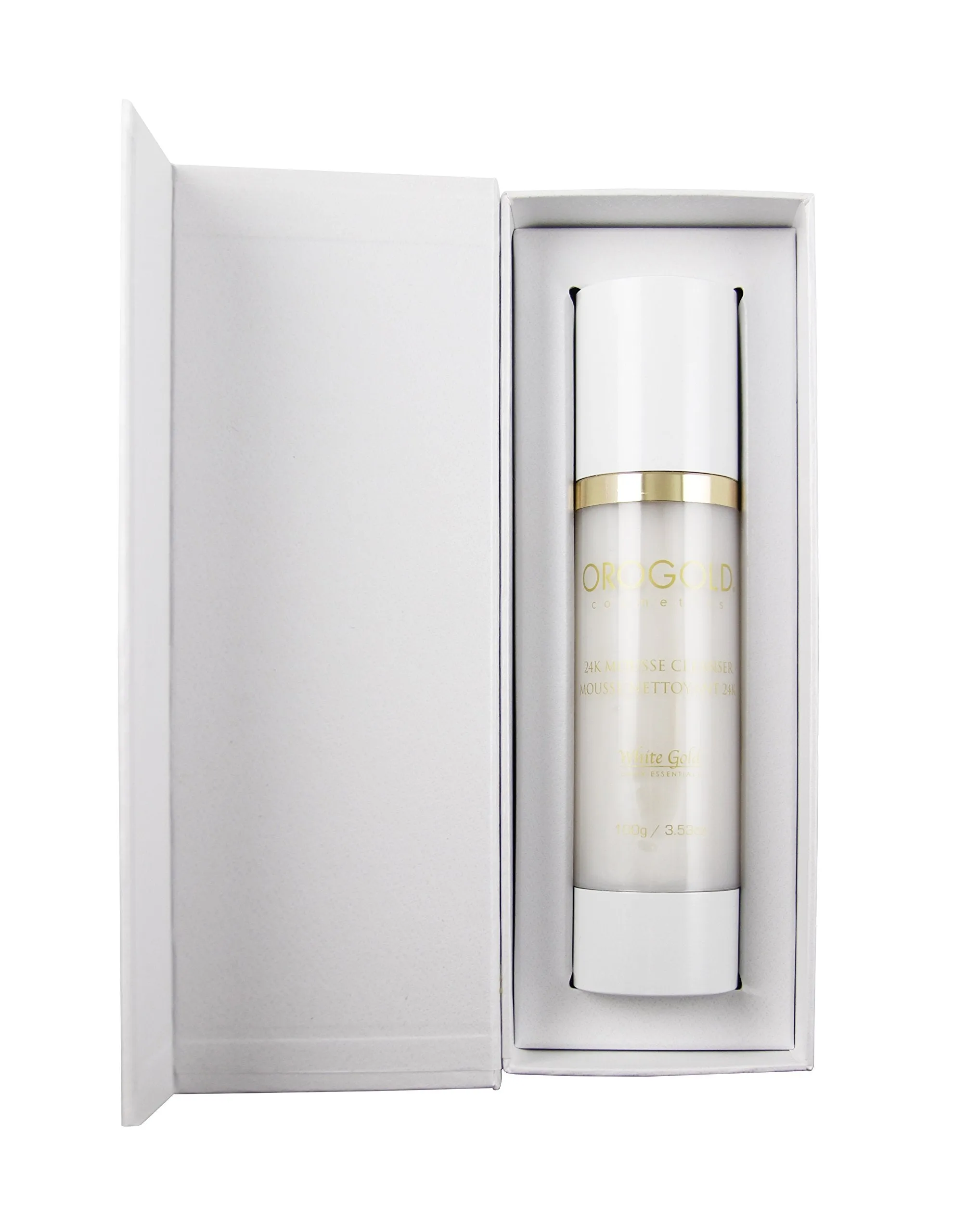 White Gold 24K Anti Aging Facial Cleanser from OROGOLD Cosmetics, 100 g. / 3.53 oz.