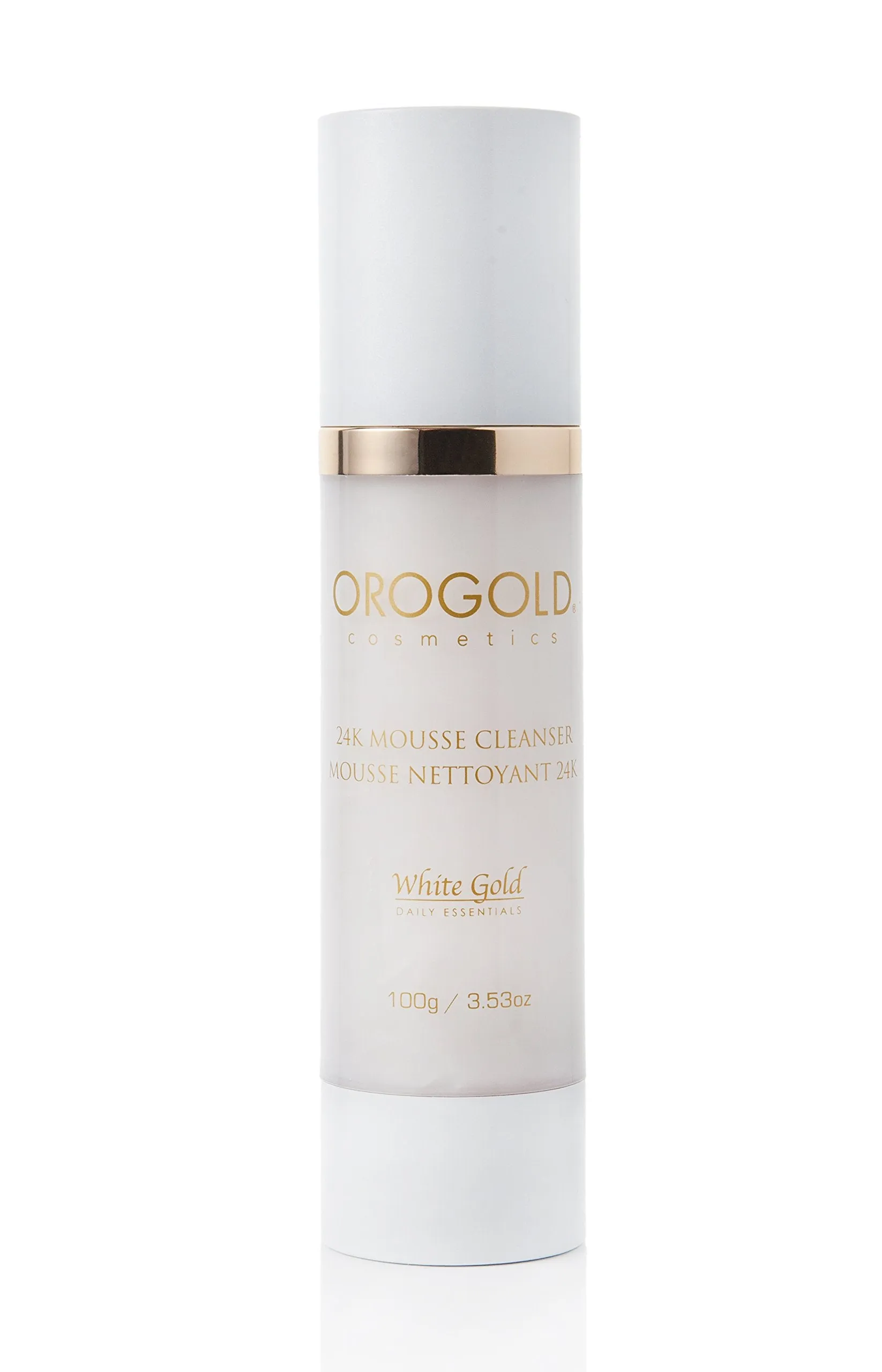 White Gold 24K Anti Aging Facial Cleanser from OROGOLD Cosmetics, 100 g. / 3.53 oz.