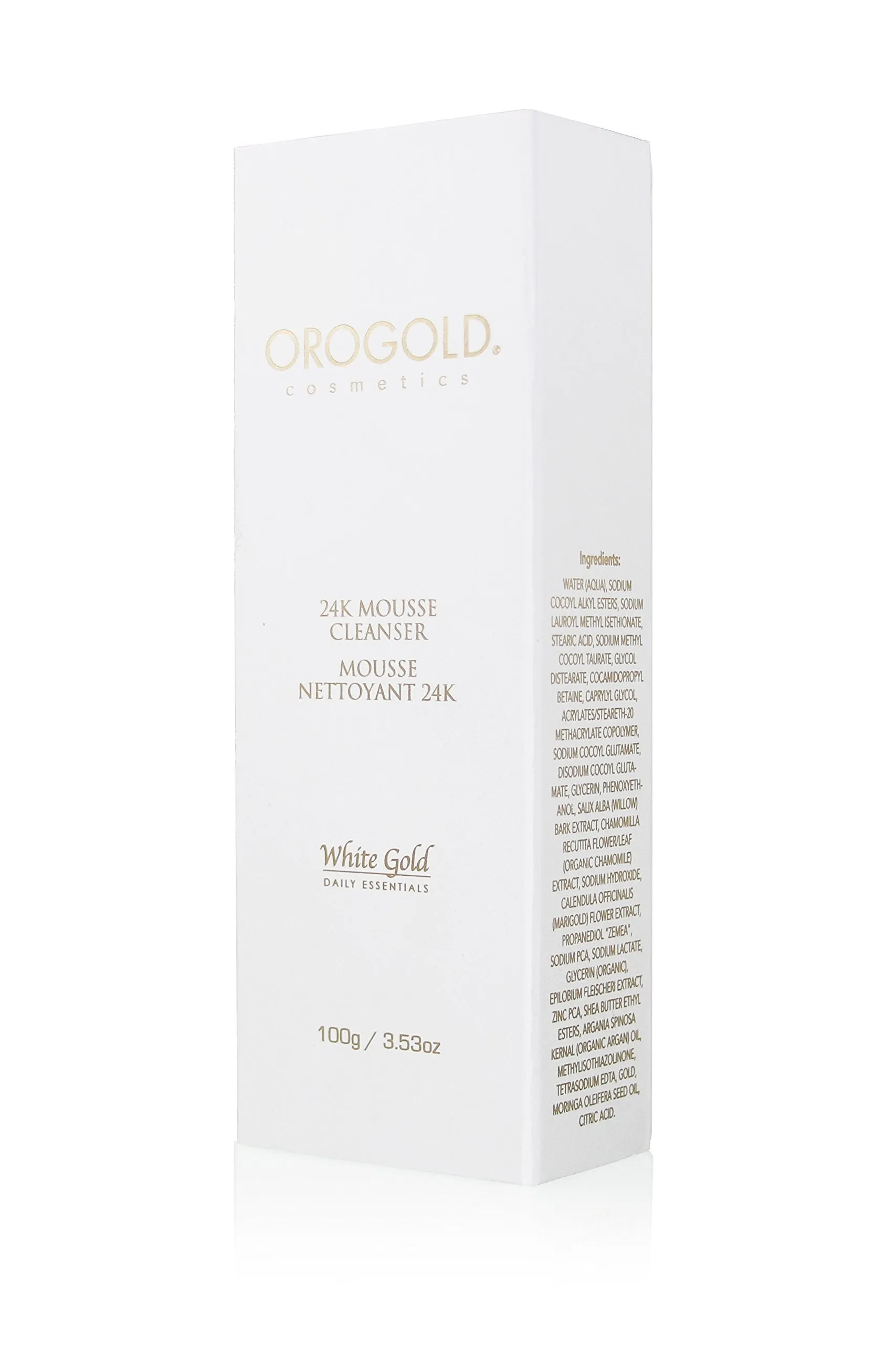 White Gold 24K Anti Aging Facial Cleanser from OROGOLD Cosmetics, 100 g. / 3.53 oz.