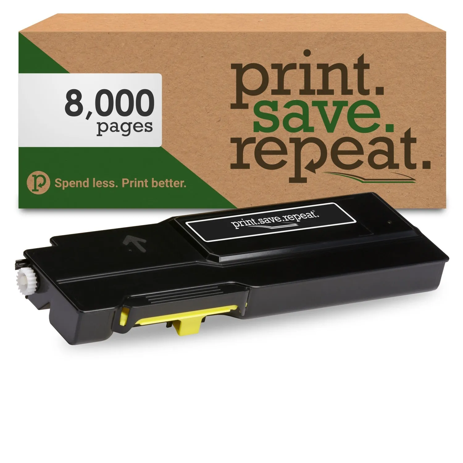 Xerox 106R03525 Yellow Extra High Yield Compatible Toner Cartridge for VersaLink C400, C405 [8,000 Pages]
